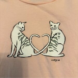 J Crew Factory Cats In Love Tee